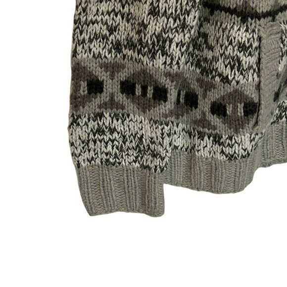 Eddie Bauer Women's Wool/ Alpaca Zip Up Faire Isle Cardigan Sweater Size XL - Picture 8 of 8